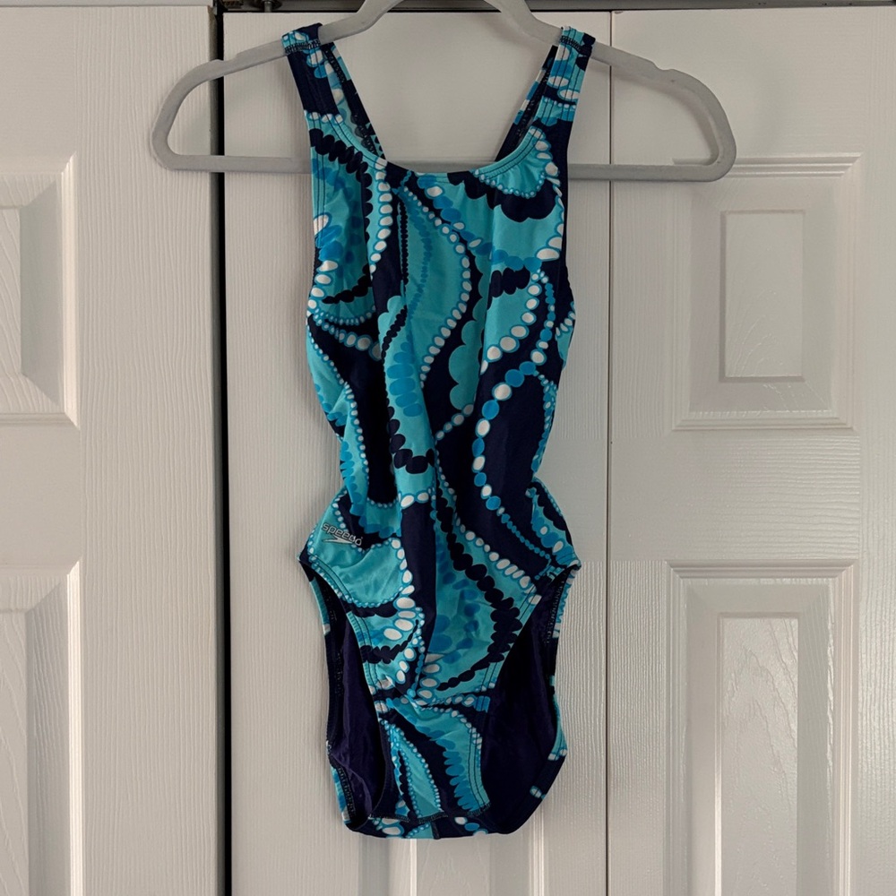 Speedo Blue and Teal One Piece Swimsuit